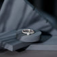 Round Cut Moissanite Designer Engagement Ring With Certificate