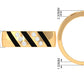 Natural Diamond Mens Wedding Band with Black Enamel