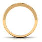 Natural Diamond Mens Wedding Band with Black Enamel