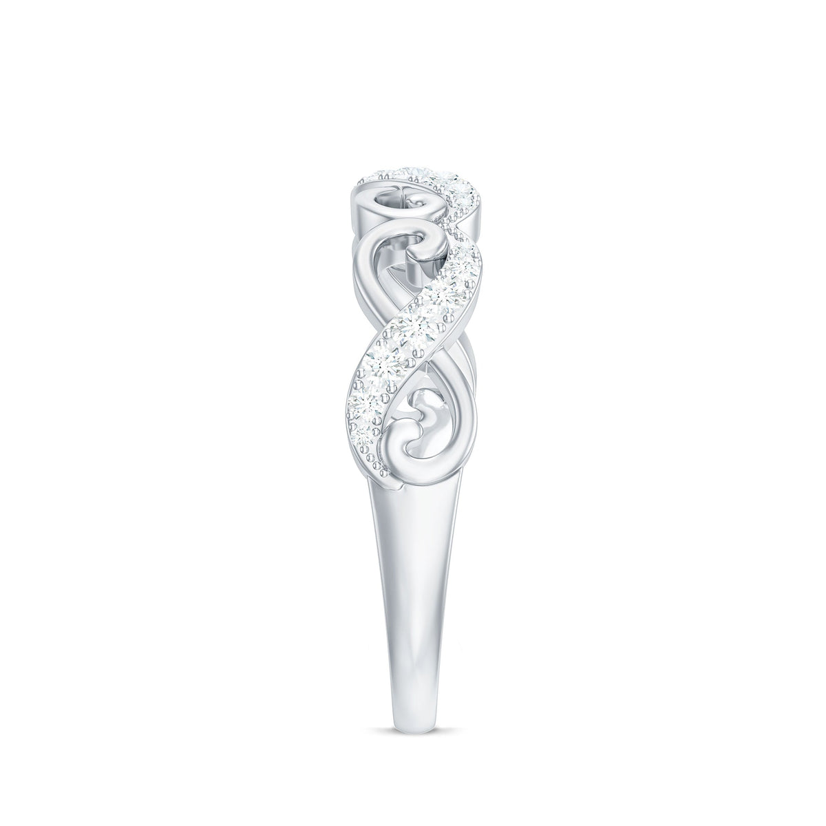 Certified Diamond Infinity Band Ring