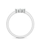 Anillo de Promesa de Diamante Natural con Engaste de Ilusión