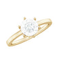 Anillo de Promesa de Diamante Natural con Engaste de Ilusión
