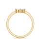 Anillo de Promesa de Diamante Natural con Engaste de Ilusión