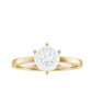 Anillo de Promesa de Diamante Natural con Engaste de Ilusión
