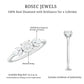 Nature Inspired Diamond Leaf Promise Ring for Women