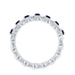 Anillo de Zafiro Azul Natural Infinito para Aniversario