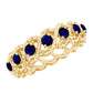 Anillo de Zafiro Azul Natural Infinito para Aniversario