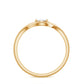 Anillo de promesa minimalista de diamante real certificado para mujer