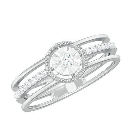 Certified Natural Diamond Engagement Ring for Women