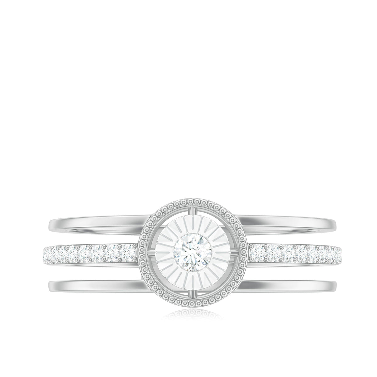 Certified Natural Diamond Engagement Ring for Women