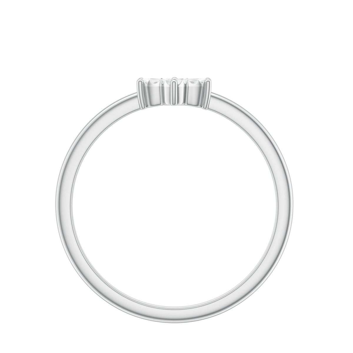 Anillo de oro con diamante en forma de flor y certificado
