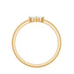Anillo de oro con diamante en forma de flor y certificado