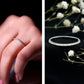 Certified Diamond Half Eternity Ring in Pave Setting