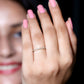 Certified Diamond Half Eternity Ring in Pave Setting