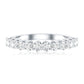 Lab Grown Diamond Half Eternity Wedding Band for Women