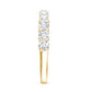 Lab Grown Diamond Half Eternity Wedding Band for Women