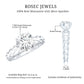 1 Carat Solitaire Moissanite Engagement Ring with Filigree Band
