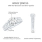 Moissanite Vintage Style Engagement Ring with Celtic Details