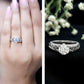 Moissanite Vintage Style Engagement Ring with Celtic Details