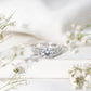 Moissanite Vintage Style Engagement Ring with Celtic Details