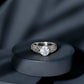 Moissanite Vintage Style Engagement Ring with Celtic Details