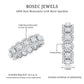 Certified Moissanite Statement Wedding Band for Women