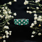 Oval Cut Lab Grown Emerald Statement Wedding Band with Diamond