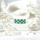 Oval Cut Lab Grown Emerald Statement Wedding Band with Diamond