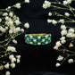 Oval Cut Lab Grown Emerald Statement Wedding Band with Diamond