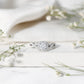 Certified Moissanite Halo Engagement Ring with Criss Cross Shank