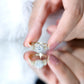 Certified 1.3 Carat Moissanite Floral Engagement Ring for Women