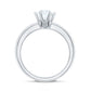 Certified 1 CT Moissanite Round Solitaire Engagement Ring
