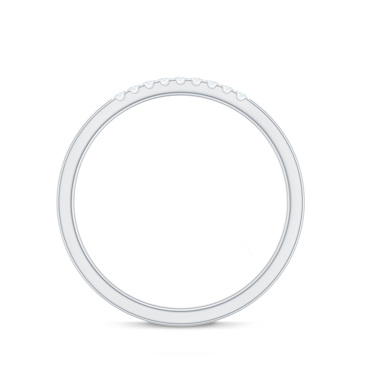 Anillo Apilable Minimalista de Diamantes para Mujer