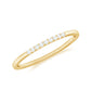 Anillo Apilable Minimalista de Diamantes para Mujer