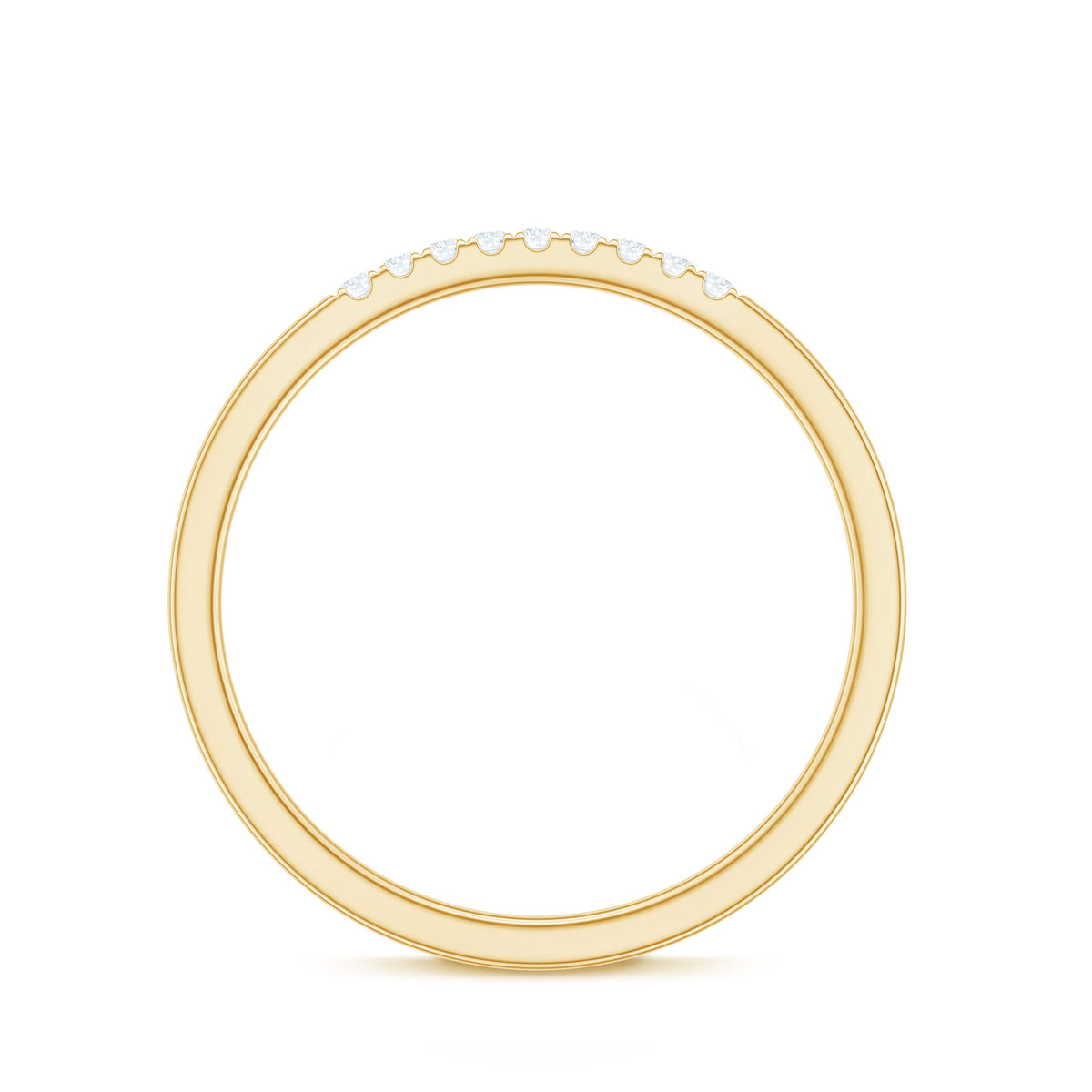 Anillo Apilable Minimalista de Diamantes para Mujer