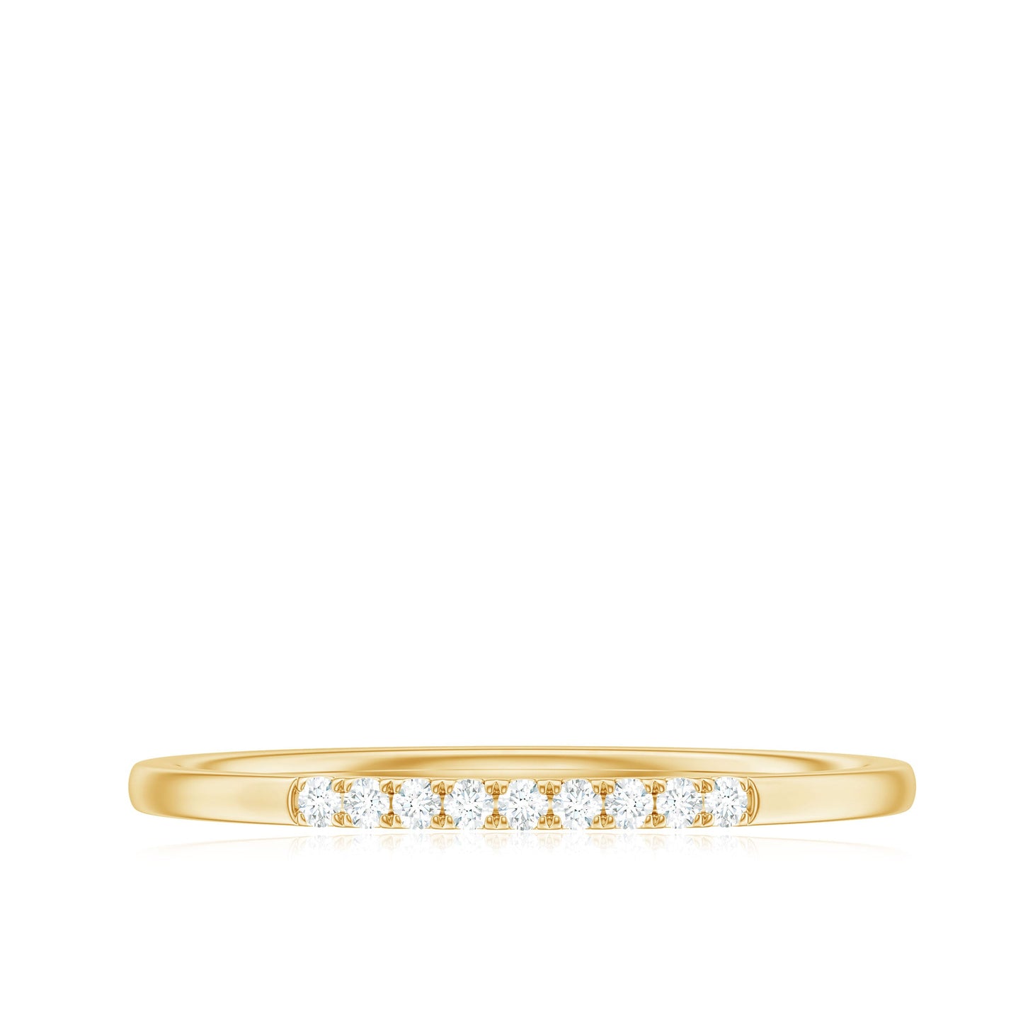 Anillo Apilable Minimalista de Diamantes para Mujer