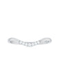Natural Diamond Curved Enhancer Ring for Women