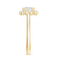 Classic Moissanite Halo Engagement Ring in Double Prong Setting