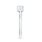 Certified 0.9 Carat Moissanite Solitaire Promise Ring for Her