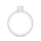 Certified 0.9 Carat Moissanite Solitaire Promise Ring for Her