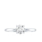 Certified 0.9 Carat Moissanite Solitaire Promise Ring for Her