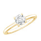 Certified 0.9 Carat Moissanite Solitaire Promise Ring for Her