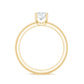 Certified 0.9 Carat Moissanite Solitaire Promise Ring for Her