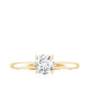Certified 0.9 Carat Moissanite Solitaire Promise Ring for Her