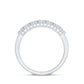 Minimalist Moissanite Flower Wedding Band for Women
