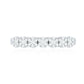 Minimalist Moissanite Flower Wedding Band for Women