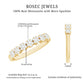 Minimalist Moissanite Flower Wedding Band for Women
