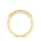 Minimalist Moissanite Flower Wedding Band for Women