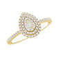 Diamond Pear Shaped Engagement Ring