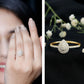 Diamond Pear Shaped Engagement Ring